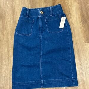 NWT Maeve denim skirt
